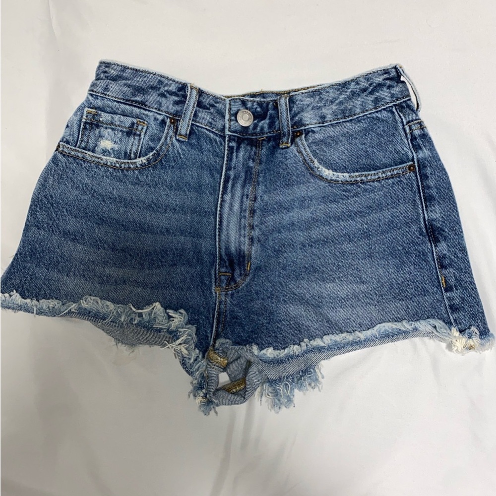 pacsun high waisted denim festival shorts